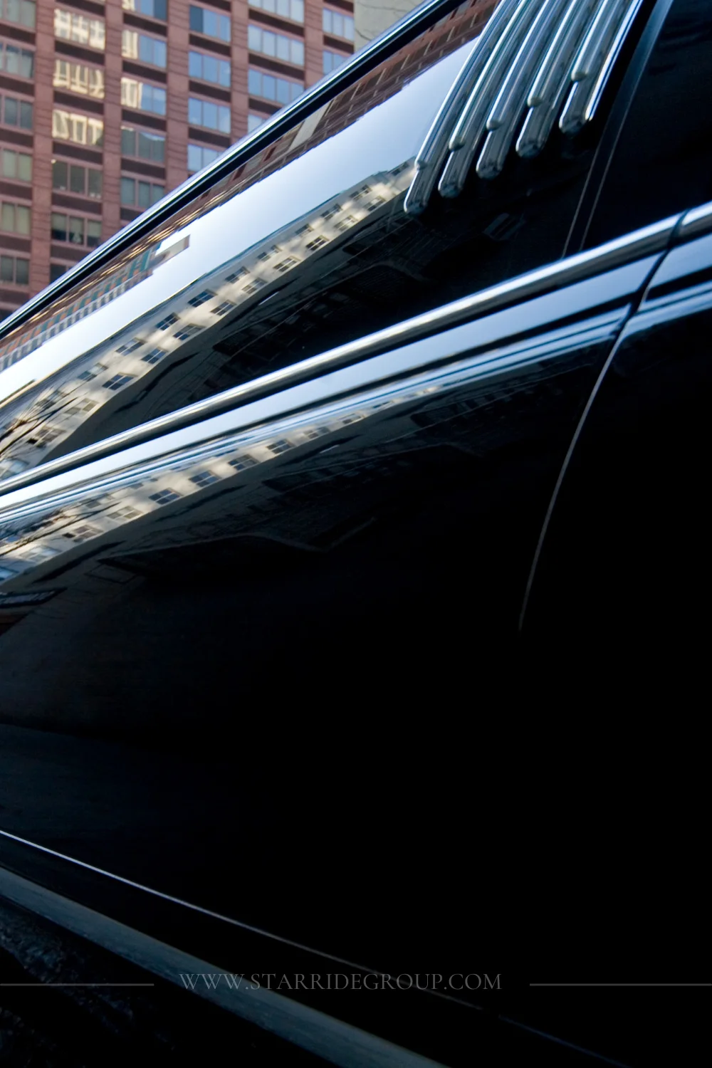 Artist arriving at a venue by private car